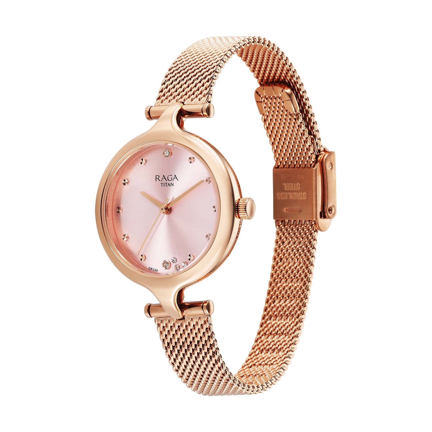 Titan Raga Showstopper 2.0 Quartz Analog Rose Gold Dial  Rose Gold Color Stainless Steel Strap Watch For Women
