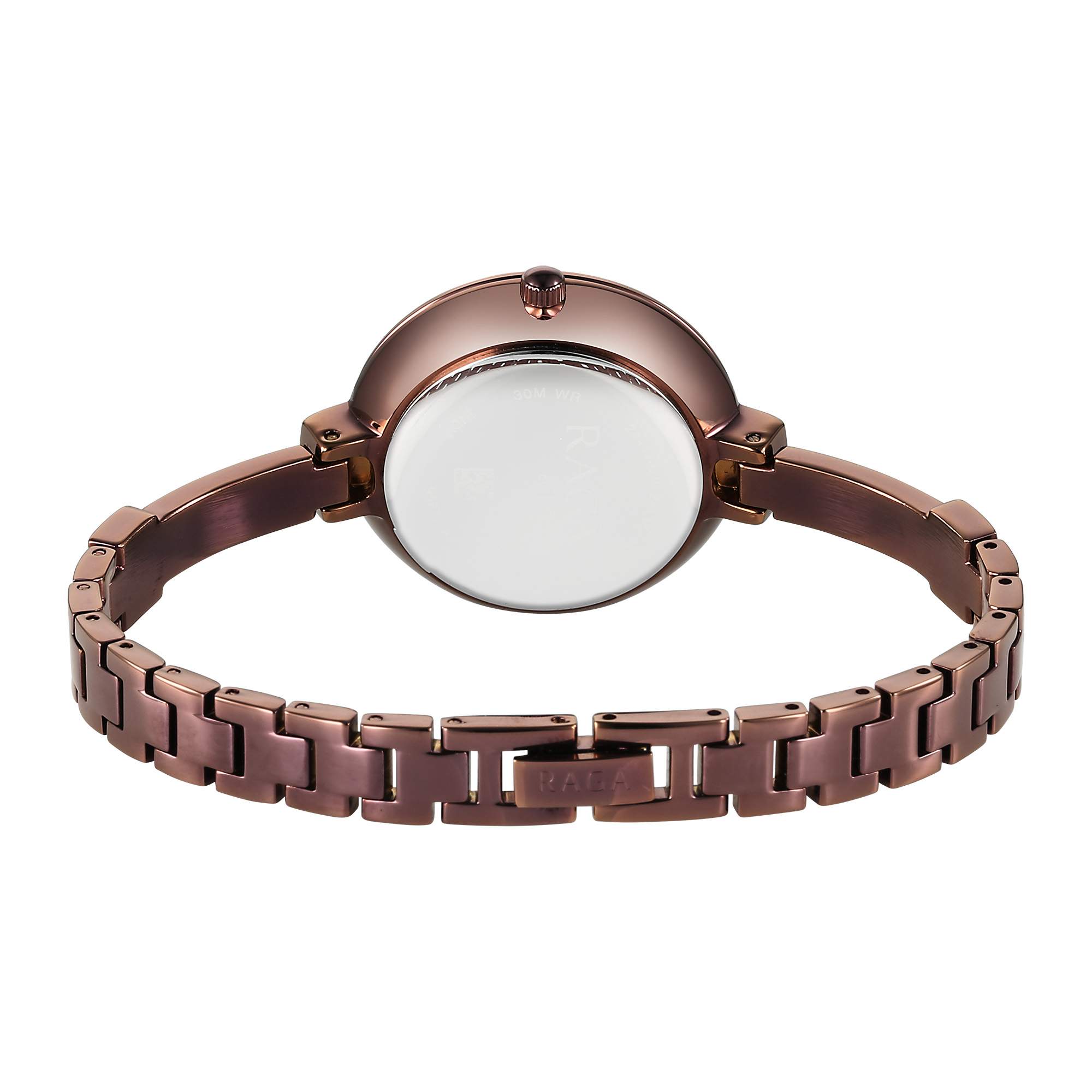 Titan Raga Showstopper Quartz Analog Brown Dial Metal Strap Watch For Women