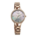 Titan Raga Showstopper Quartz Analog Mother Of Pearl Dial Metal Strap Watch For Women