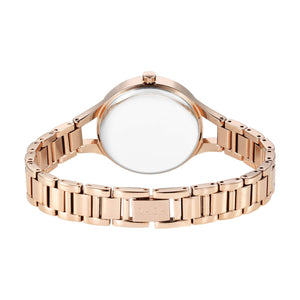 Titan Raga Showstopper Quartz Analog Mother Of Pearl Dial Metal Strap Watch For Women