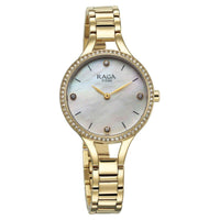 Titan Raga Showstopper Quartz Alog Mother Of Pearl Dial Metal Strap Watch for Women