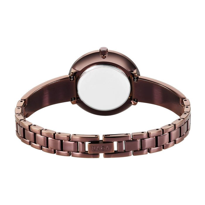 Titan Raga Showstopper Quartz Analog Brown Dial Brass Material Watch For Women