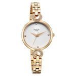 Titan Raga Showstopper Quartz Alog White Dial Metal Strap Watch for Women