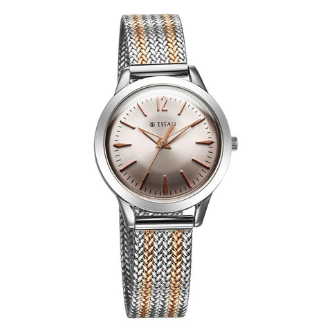 women's gold and silver watch
