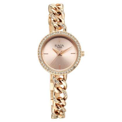 rose gold wrist watch for women

