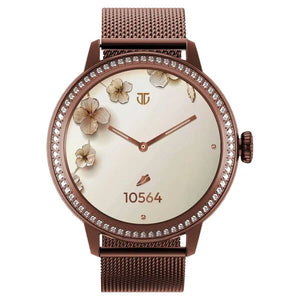 Titan Valerie Premium Smartwatch with All 316L SS construction, Skin Temp. Sensor, Women’s Health, SingleSync BT Calling 95292QM01