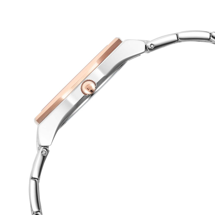 Titan Workday Wonders Quartz Analog with Date Pink Mother Of Pearl Dial Stainless Steel Strap Watch For Women