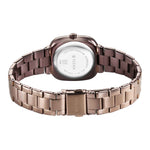 Titan Horizon Quartz Analog Brown Dial Stainless Steel Strap Watch For Women