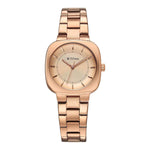 Titan Horizon Quartz Analog Rose Gold Dial Stainless Steel Strap Watch For Women