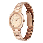 Titan Horizon Quartz Analog Rose Gold Dial Stainless Steel Strap Watch For Women