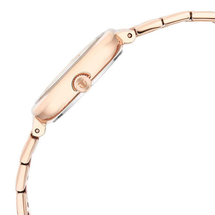 Titan Horizon Quartz Analog Rose Gold Dial Stainless Steel Strap Watch For Women