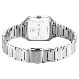 Titan Horizon Quartz Analog Pink Dial Stainless Steel Strap Watch For Women