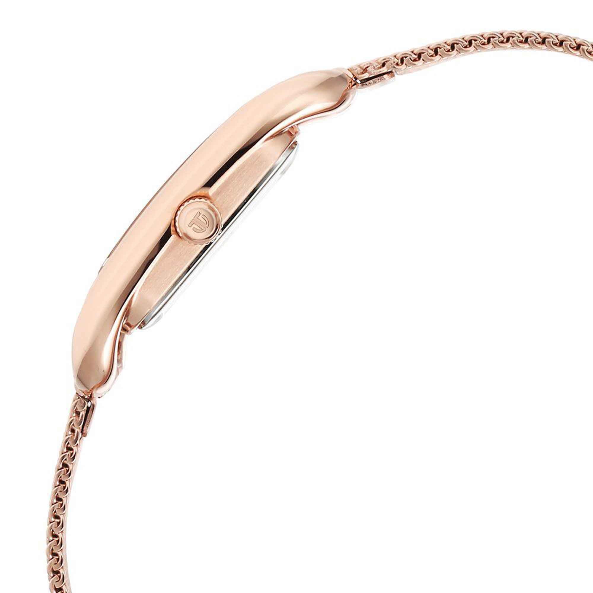 Titan Horizon Quartz Analog Pink Dial Stainless Steel Strap Watch For Women