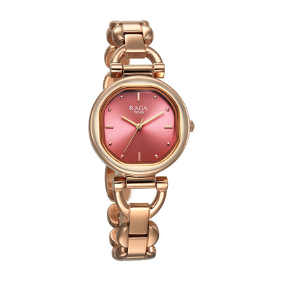 Titan Raga Showstopper 2.0 Strap Material Stainless Steel Dial Colour Red 95301WM01