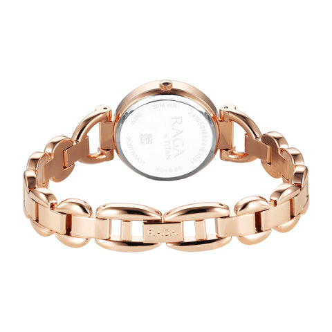 Titan Raga Showstopper 2.0 Strap Material Stainless Steel Dial Colour Red 95301WM01