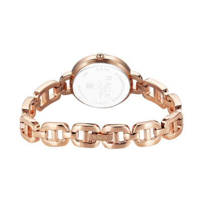 Titan Raga Showstopper 2.0 Strap Material Stainless Steel Dial Colour Rose Gold 95305WM01