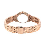 Titan Glamour Quartz Analog Mother Of Pearl Dial Rose Gold Stainless Steel Strap Watch For Women