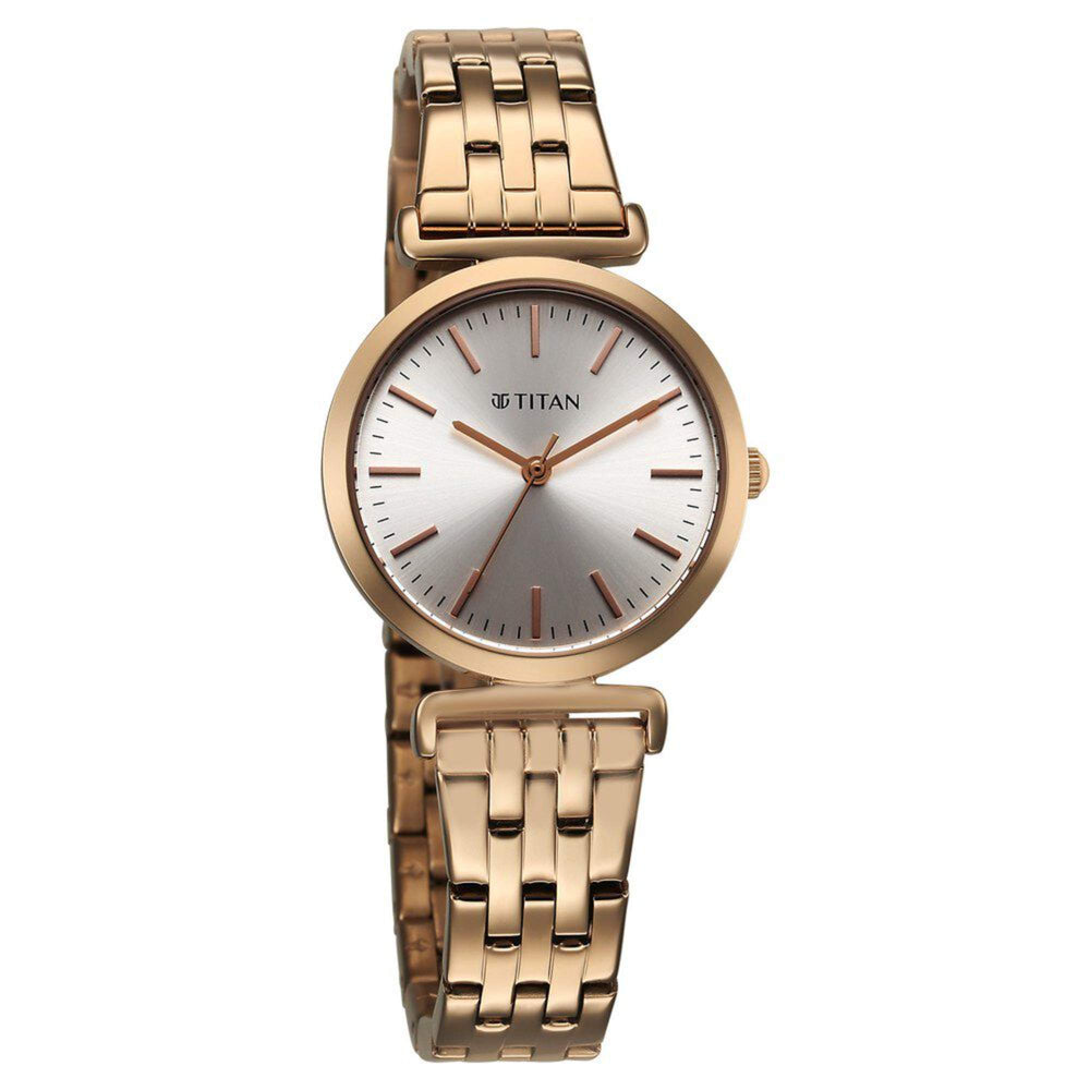 ladies watch gold color
