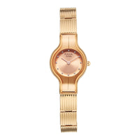Titan Raga Glimmers Rose Gold Dial Metal Strap Analog Watch for Women