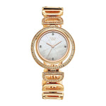 Titan Raga Glimmers Quartz Analog Mother of Pearl Dial Rose Gold Metal Strap Watch For Women 95329WM01F