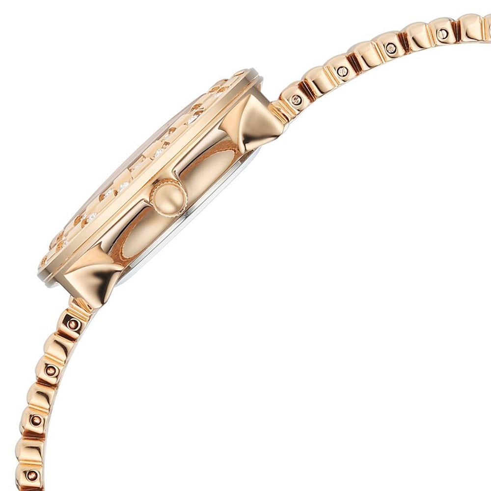 Titan Raga Showstopper Quartz Analog Rose Gold Dial Metal Strap Watch For Women