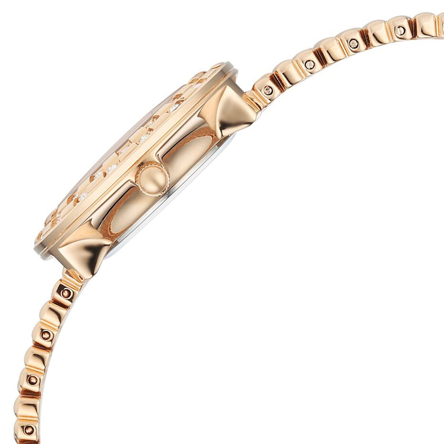 Titan Raga Showstopper Quartz Analog Rose Gold Dial Metal Strap Watch For Women