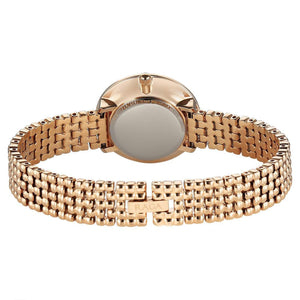 Titan Raga Showstopper Quartz Analog Rose Gold Dial Metal Strap Watch For Women