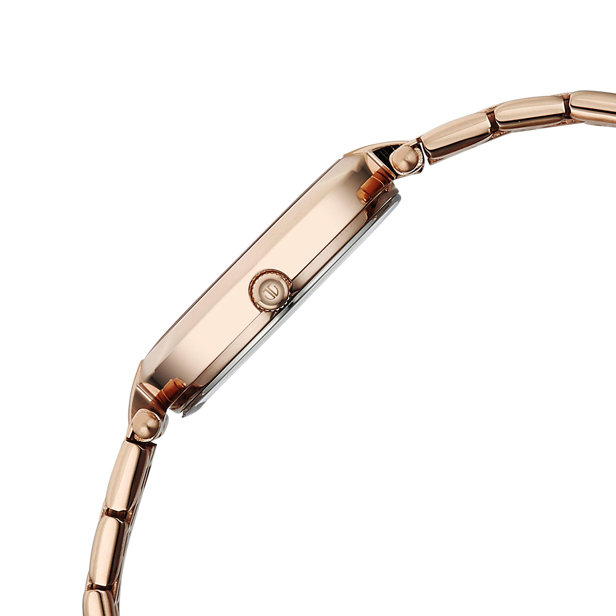 Titan Work Mode Quartz Analog Pink Dial Rose Gold Metal Strap Watch For Women