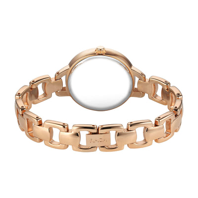 Titan Raga Showstopper Quartz Analog Rose Gold Dial Metal Strap Watch For Women