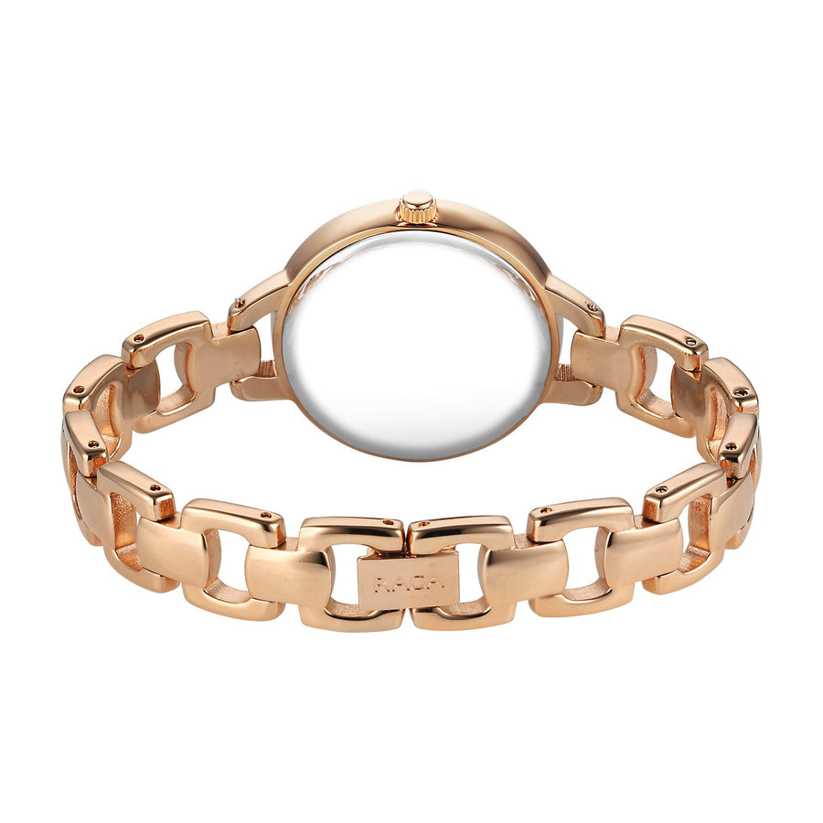 Titan Raga Showstopper Quartz Analog Rose Gold Dial Metal Strap Watch For Women