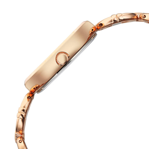 Titan Raga Showstopper Quartz Analog Rose Gold Dial Metal Strap Watch For Women