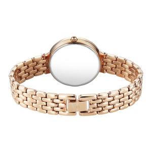 Titan Eminence Quartz Analog Pink Dial Rose Gold Strap Watch For Women