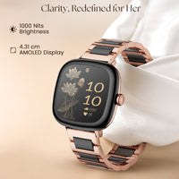 Titan AiRA Women Smartwatch 1.70" inch AMOLED Display, AI Chat, Functional Crown, 24/7 Health Suite, Luna Wellness