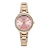 Titan Raga Pink Dial Rose Gold Metal Strap Analog Watch for Women
