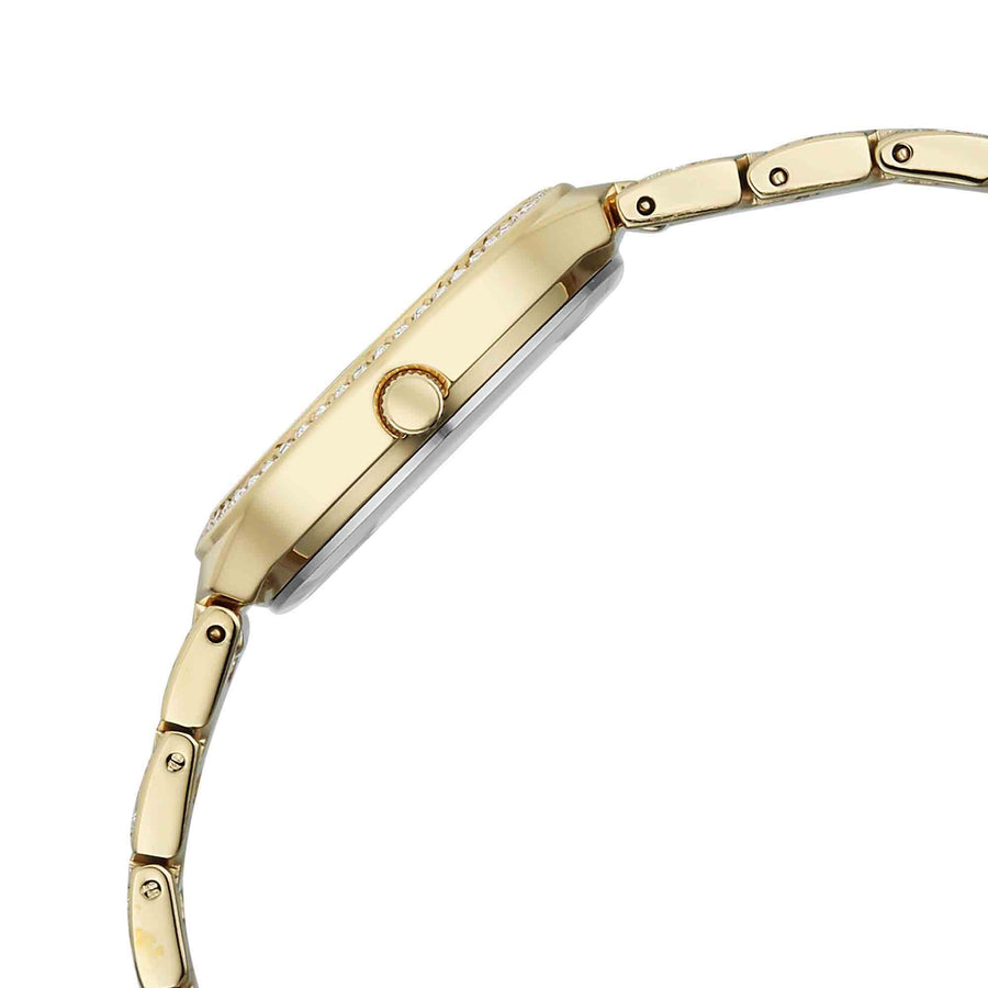 Titan Raga Green Dial Gold Metal Strap Analog Watch for Women