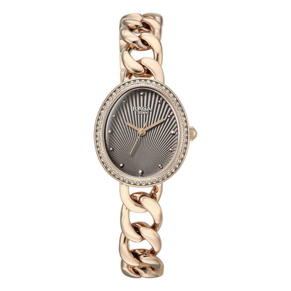 Titan Raga Grey Special Dial Rose Gold Metal Strap Analog Watch for Women