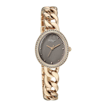Titan Raga Grey Special Dial Rose Gold Metal Strap Analog Watch for Women