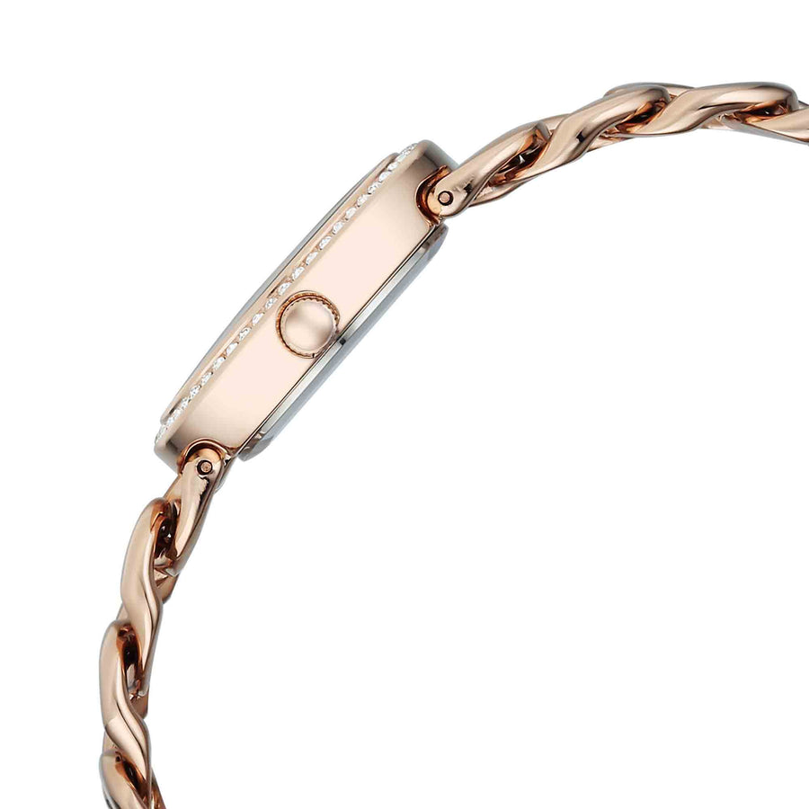 Titan Raga Grey Special Dial Rose Gold Metal Strap Analog Watch for Women