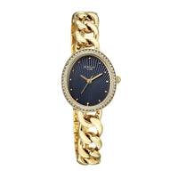 Titan Raga Blue Special Dial Gold Metal Strap Analog Watch for Women