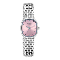 Titan Raga Pink Special Dial Silver Metal Strap Analog Watch for Women