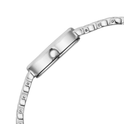 Titan Raga Pink Special Dial Silver Metal Strap Analog Watch for Women