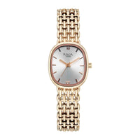 Titan Raga Silver Special Dial Rose Gold Metal Strap Analog Watch for Women