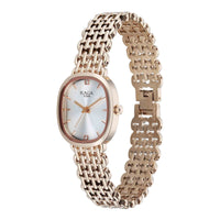 Titan Raga Silver Special Dial Rose Gold Metal Strap Analog Watch for Women