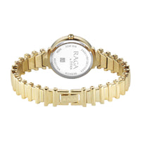Titan Raga Silver Dial Gold Metal Strap Analog Watch for Women