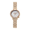 Titan Raga White Special Dial Rose Gold Metal Strap Analog Watch for Women