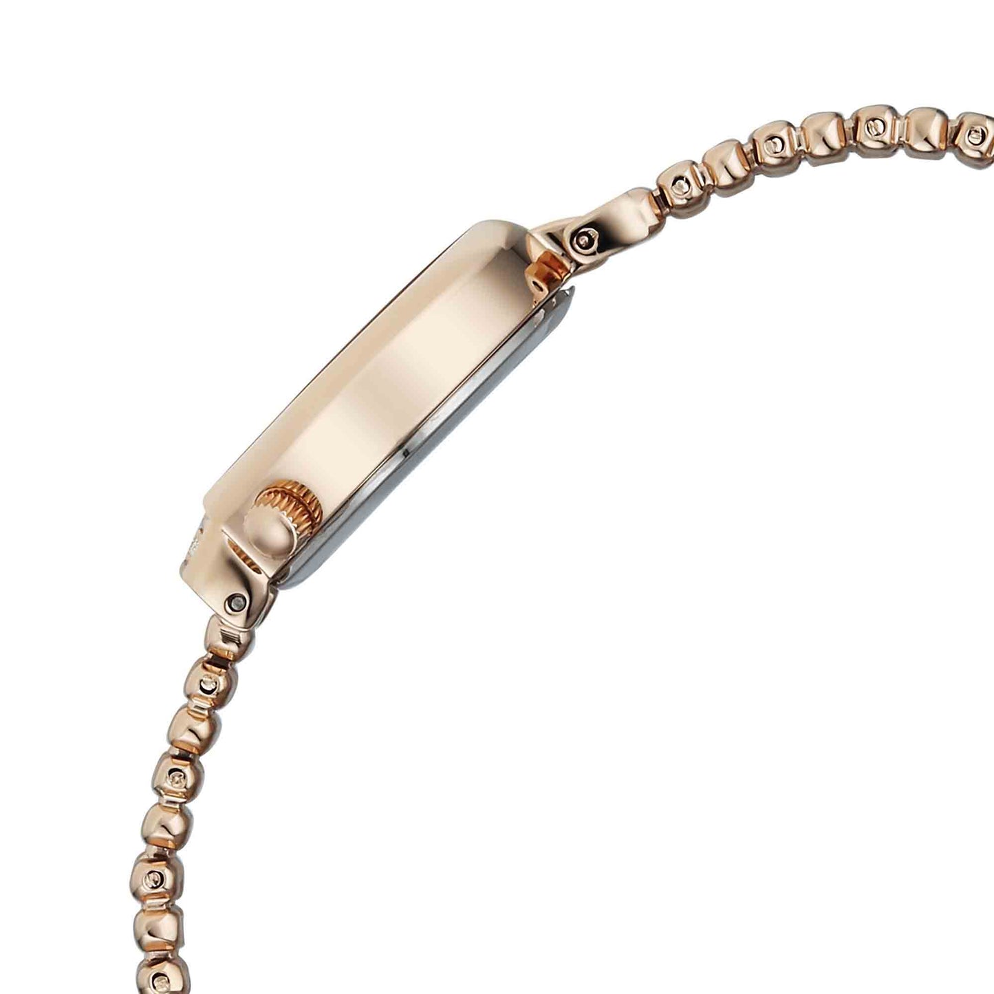 Titan Raga White Special Dial Rose Gold Metal Strap Analog Watch for Women