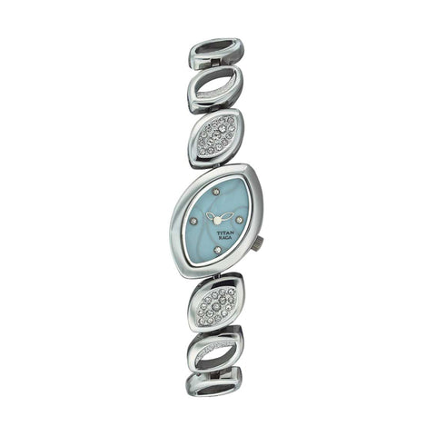 Titan Raga Strap Material Stainless Steel Dial Colour Blue 9703SM01