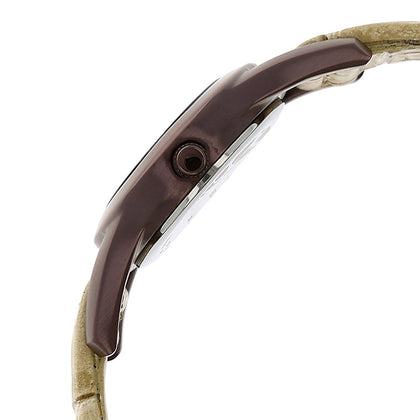 Fastrack Quartz Analog Silver Dial Leather Strap Watch for Girls