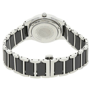 Xylys Quartz Analog with Date Black Dial Stainless Steel & Ceramic Strap Watch for Women