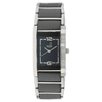 Xylys Quartz Analog Black Dial Stainless Steel & Ceramic Strap Watch for Women